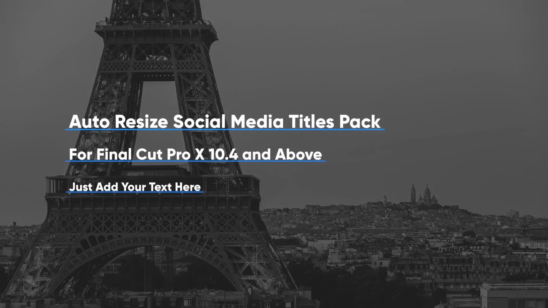 AutoResize Social Media Titles FCPX Videohive 38230667 Apple Motion Image 11
