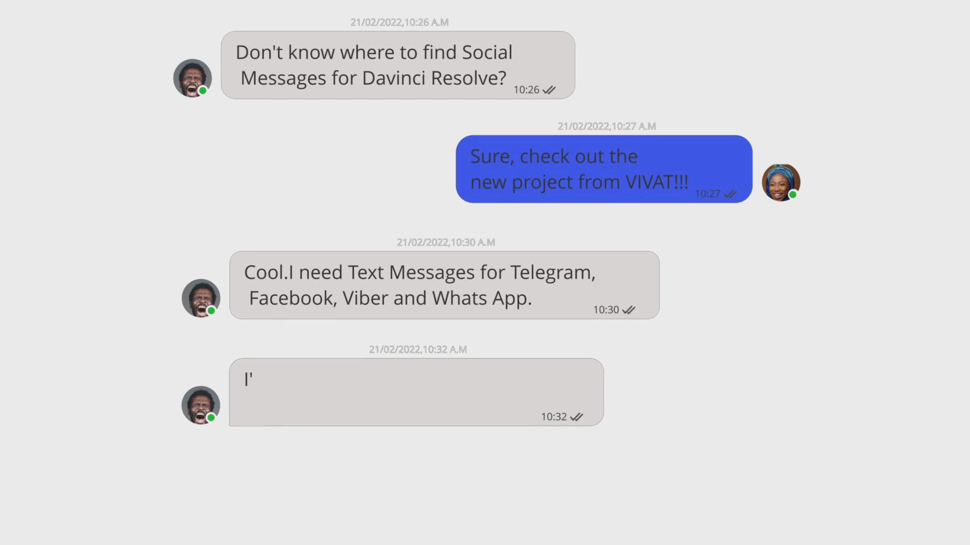 AutoResize Text Messages Toolkit Videohive 36215377 DaVinci Resolve Image 2