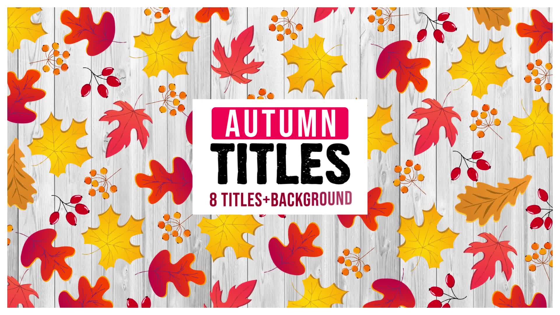 Autumn Titles Videohive 24542668 After Effects Image 1