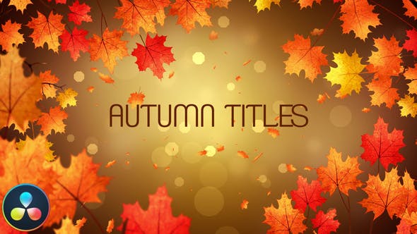 Autumn Titles DaVinci Resolve - 33860164 Download Videohive