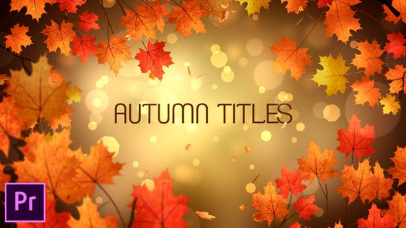 Autumn Titles Premiere Pro - 24823989 Download Videohive