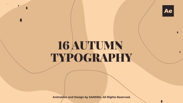 Autumn Typography - Videohive Download 34525489