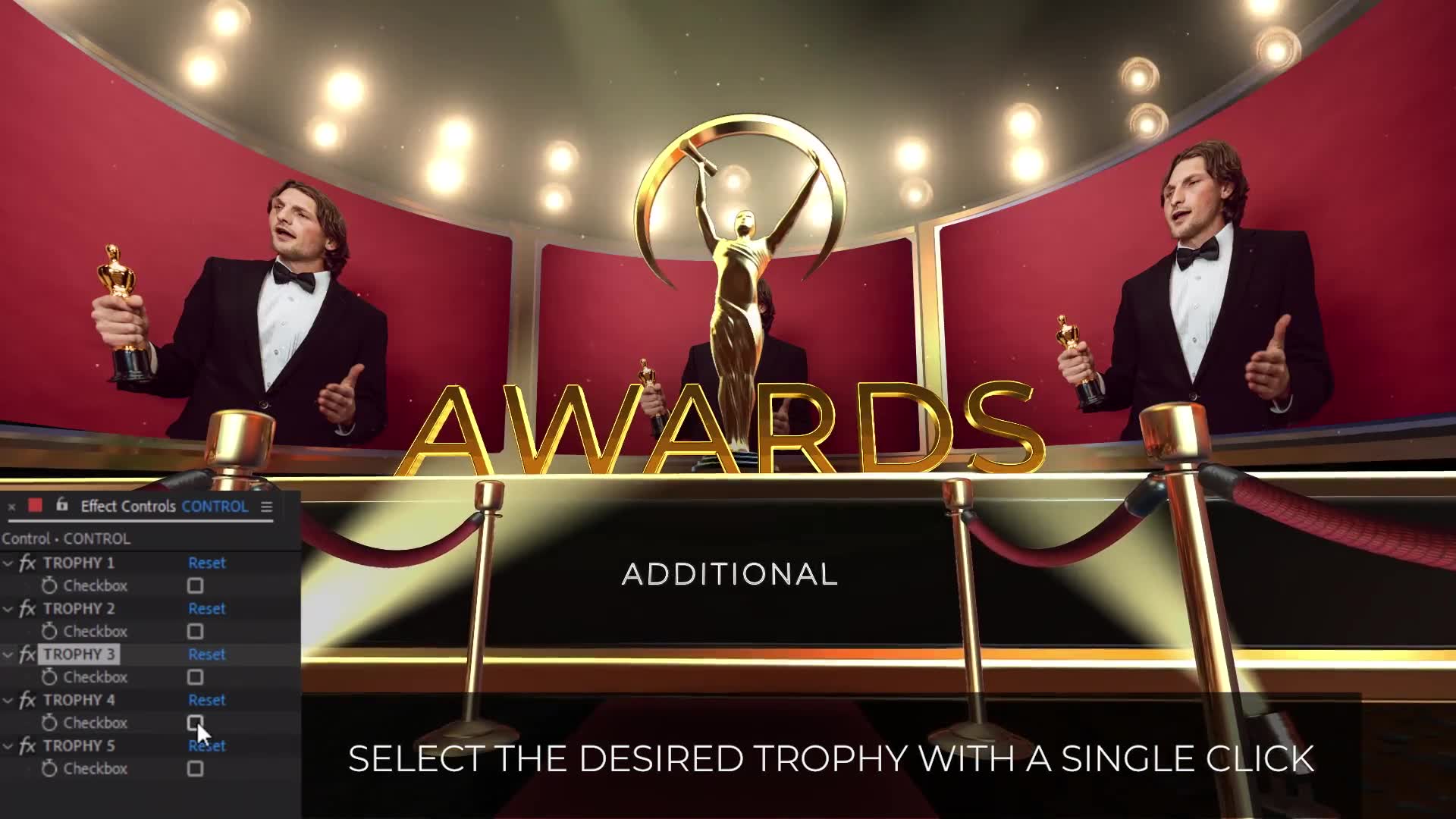 Award Ceremony 5 Trophies Videohive 35838318 After Effects Image 2