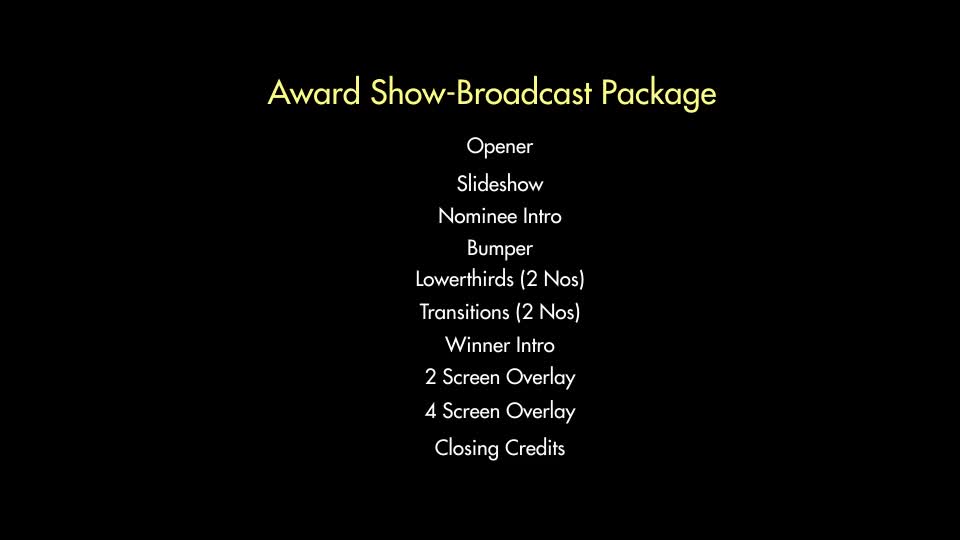 Award Show Apple Motion Videohive 18240567 Apple Motion Image 1
