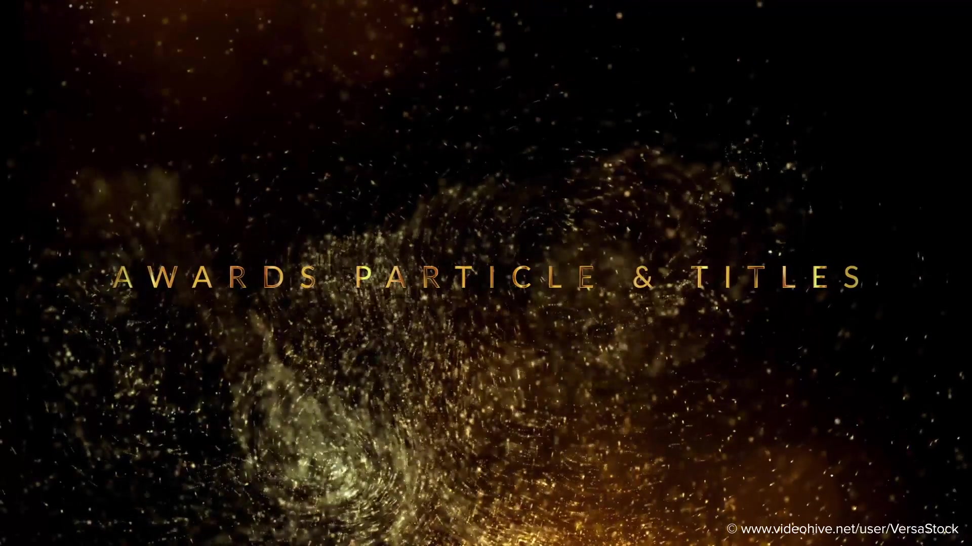 Awards 4K Golden Glitter Particles Titles Videohive 24982436 After Effects Image 12