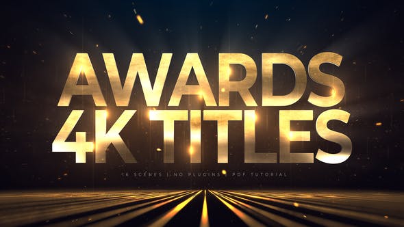 Awards 4K Titles | Lines - Download 25211057 Videohive