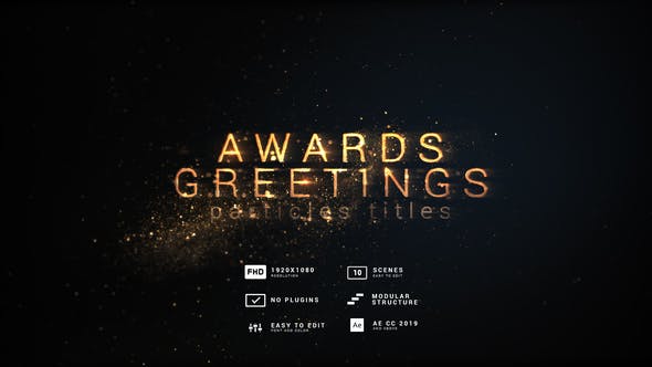 Awards and Greetings | Particles Titles - Videohive 29834549 Download