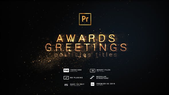 Awards and Greetings | Particles Titles - Videohive 39693402 Download