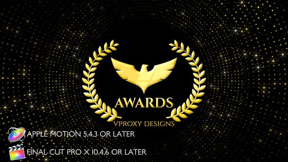 Awards Glitters Logo Apple Motion - 28206743 Videohive Download