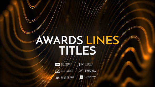 Awards Lines Titles - Download 26786332 Videohive