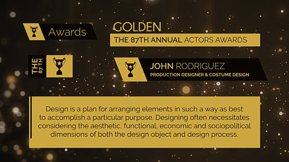 Awards Lower Thirds - Videohive Download 8454447