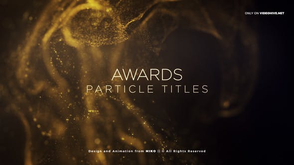 Awards Particles Titles - Download 23382498 Videohive