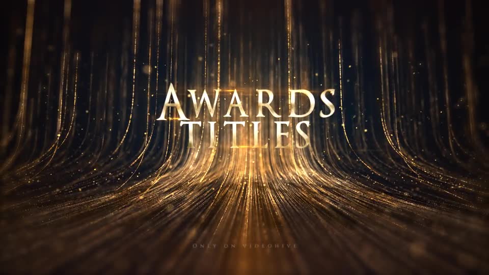 Awards Titles 4K and Awards Background Loop 4K - Download Videohive 22399668
