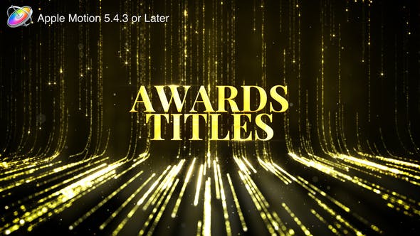 Awards Titles Apple Motion - Download Videohive 24535693