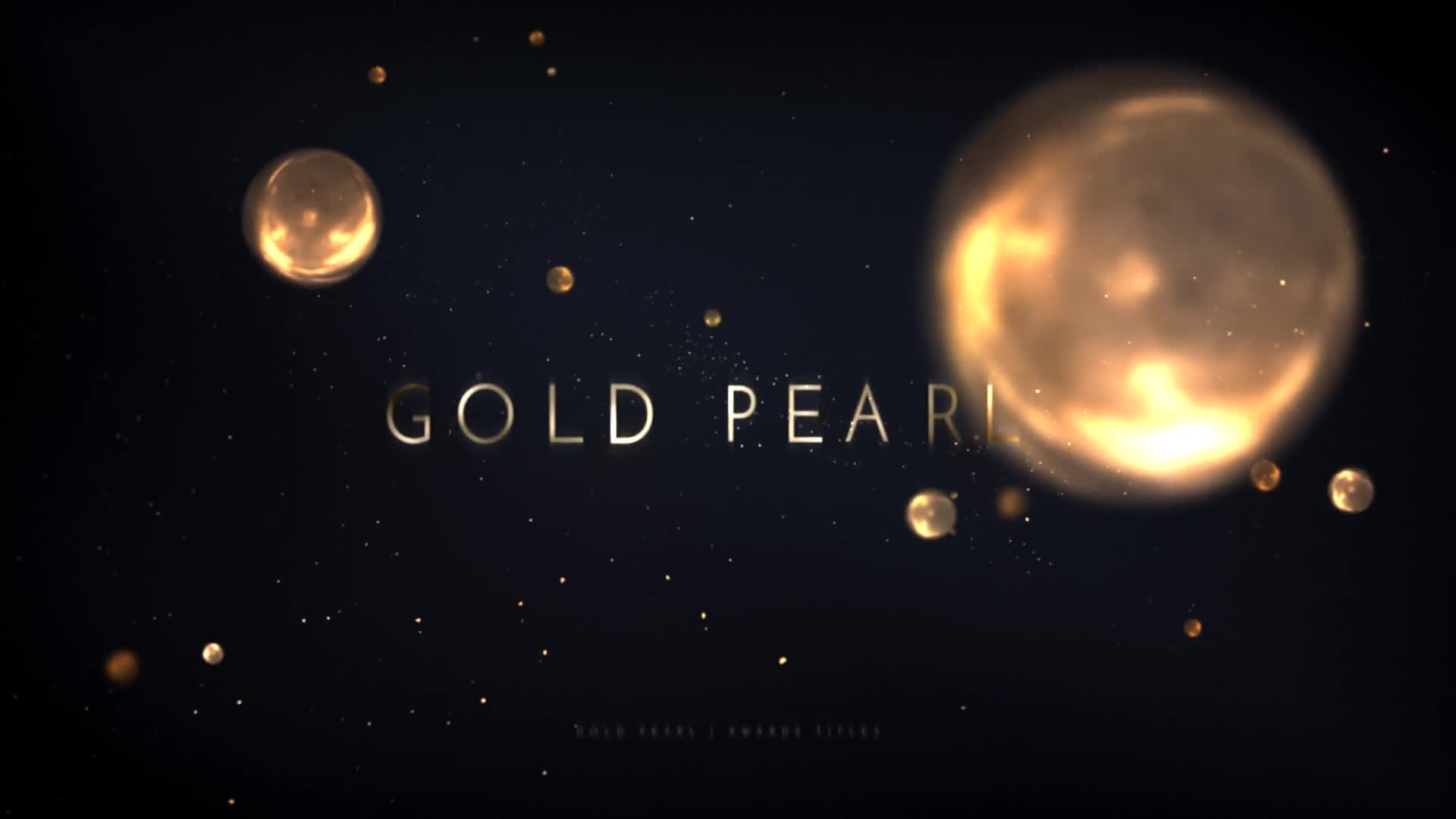 Awards Titles | Gold Pearls Videohive 24391604 After Effects Image 1