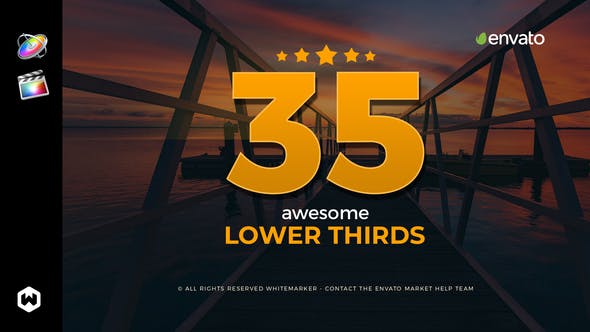 Awesome Lower Thirds for FCPX - Download Videohive 23081399