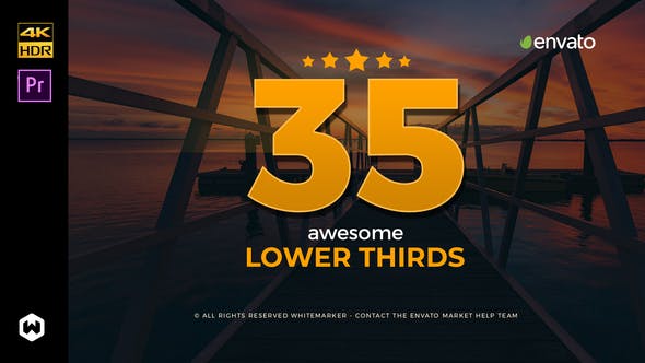 Awesome Lower Thirds for Premiere - 21869160 Videohive Download