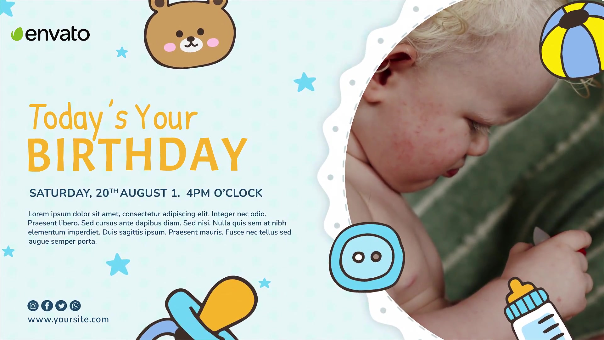 Baby Birth Shower Birth album Videohive 37837184 After Effects Image 5