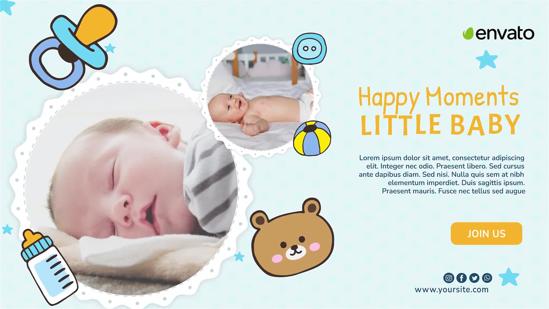 Baby Birth Shower Birth album Videohive 37837184 After Effects Image 8
