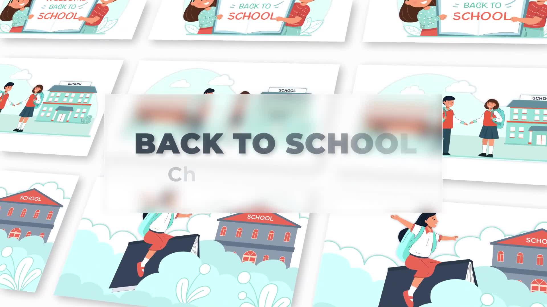 Back to School Character Animation Scene Pack Videohive 37070882 After Effects Image 1