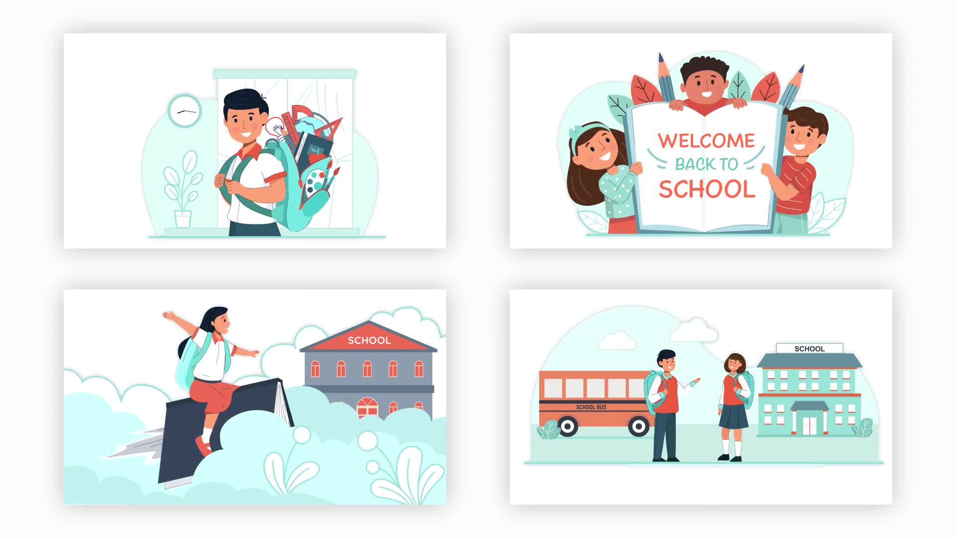 Back to School Character Animation Scene Pack Videohive 37070882 After Effects Image 10