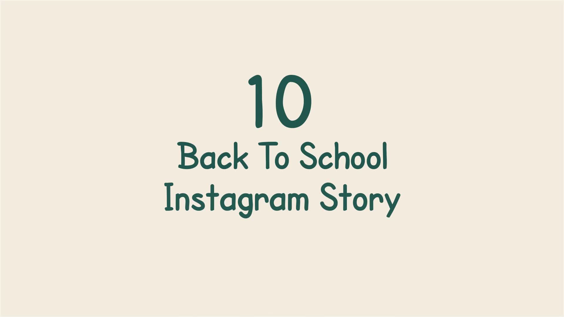 Back To School Instagram Stories Videohive 33966203 After Effects Image 1