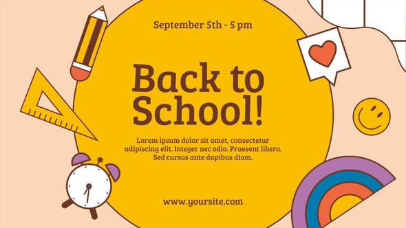 Back To School Intro Slideshow - 38442698 Download Videohive