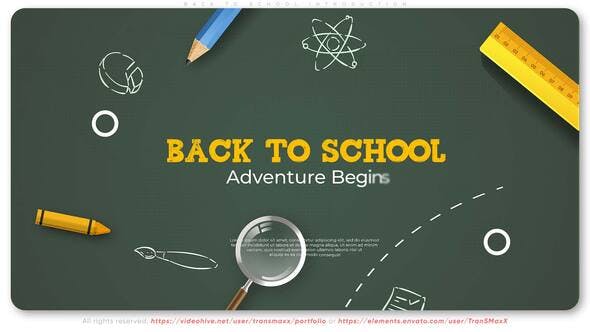 Back To School Introduction - 37368670 Download Videohive