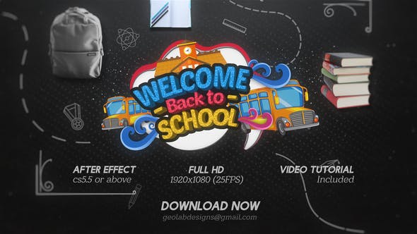 Back To School l School Slideshow - 24529849 Videohive Download
