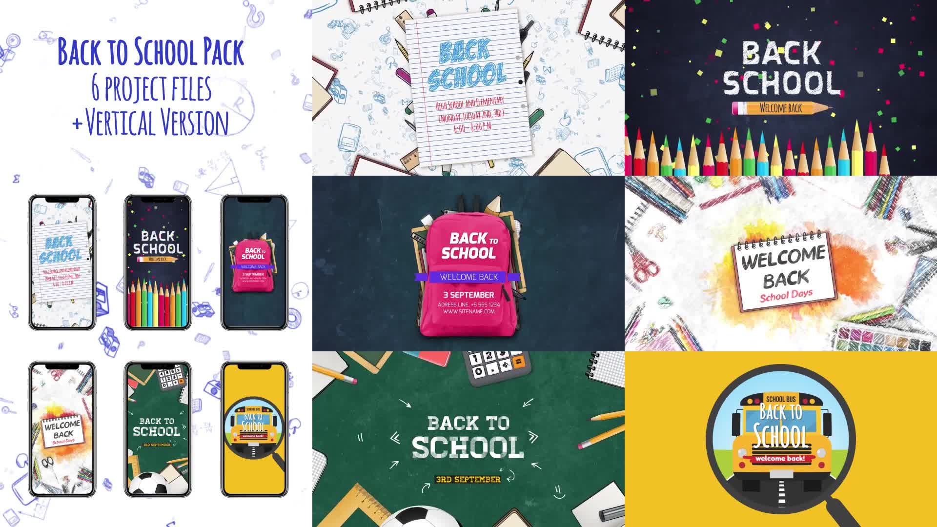 Back to School Package Videohive 24429702 After Effects Image 1