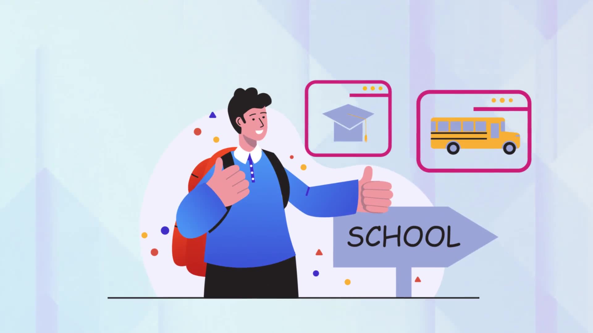 Back to school Scene Situations Videohive 34663971 After Effects Image 7