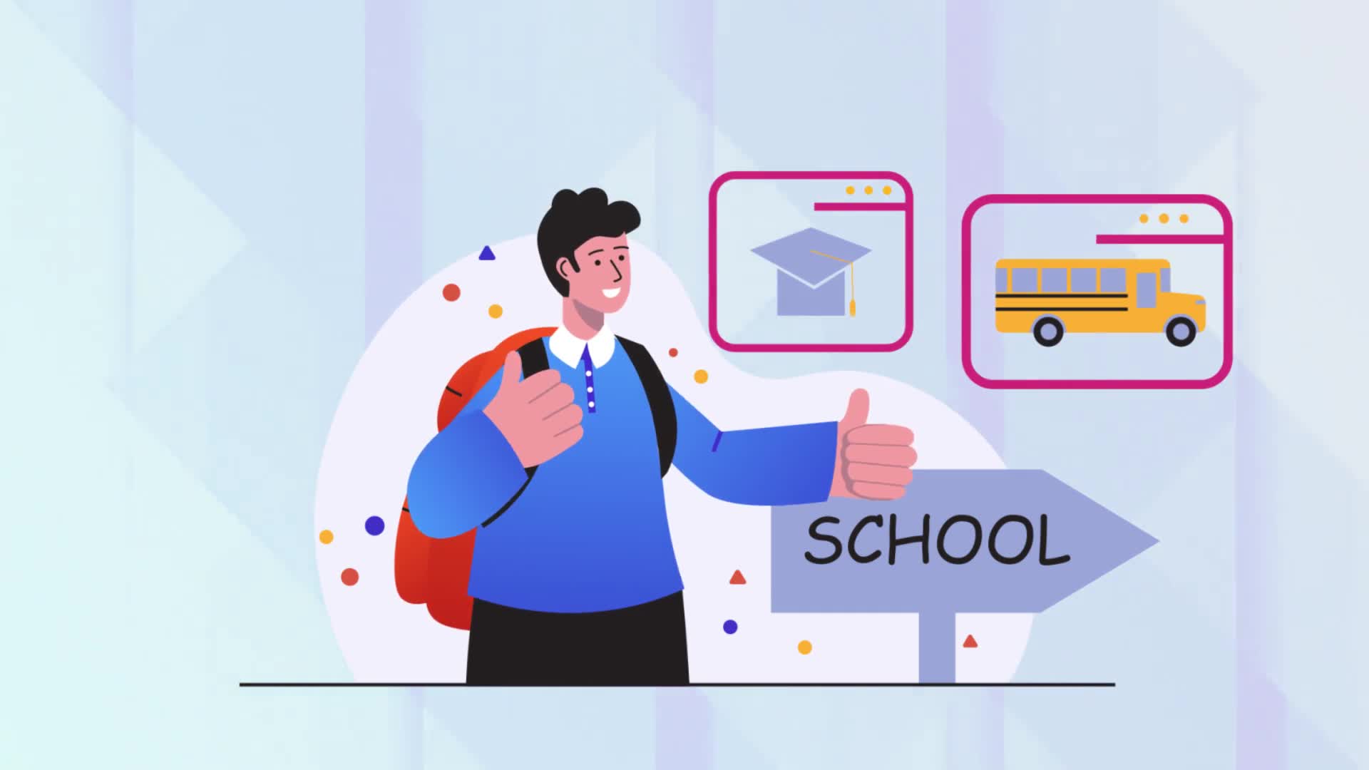 Back to school Scene Situations Videohive 34663971 After Effects Image 8