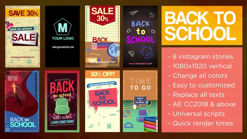 Back To School Stories Videohive 33427455 After Effects Image 2