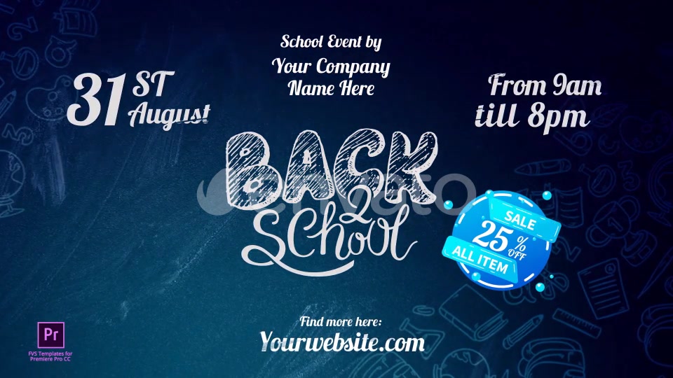Back2School Broadcast Pack Videohive 22475650 After Effects Image 10