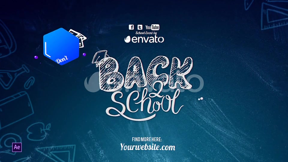 Back2School Broadcast Pack Videohive 22475650 After Effects Image 5
