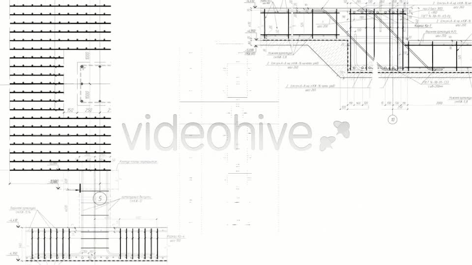 Background Constructions Drawings And Blueprints Videohive 5685362 Motion Graphics Image 3