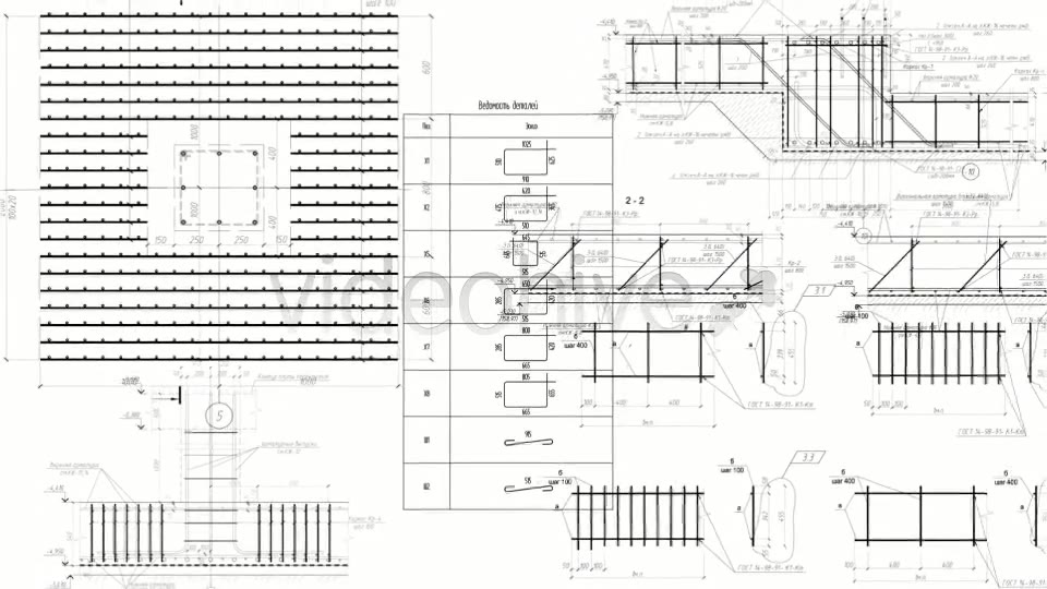 Background Constructions Drawings And Blueprints Videohive 5685362 Motion Graphics Image 4