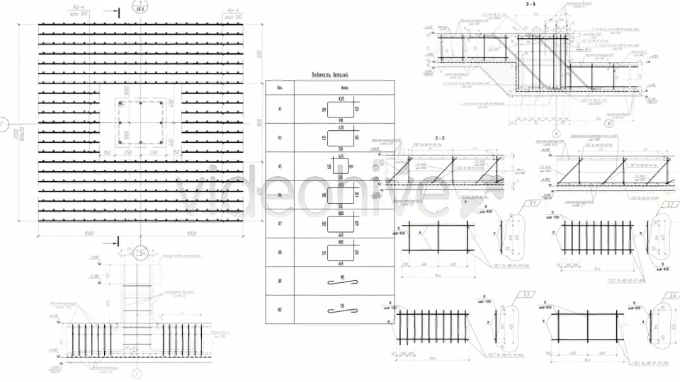 Background Constructions Drawings And Blueprints Videohive 5685362 Motion Graphics Image 5