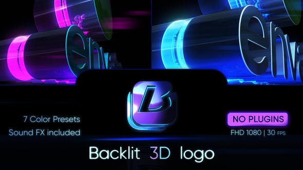 Backlit 3D Logo - 30902997 Download Videohive
