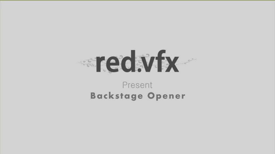 Backstage Opener Videohive 11682553 After Effects Image 1
