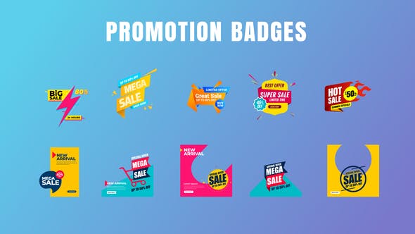 Badges Sale Promo V20 - Download Videohive 28869970