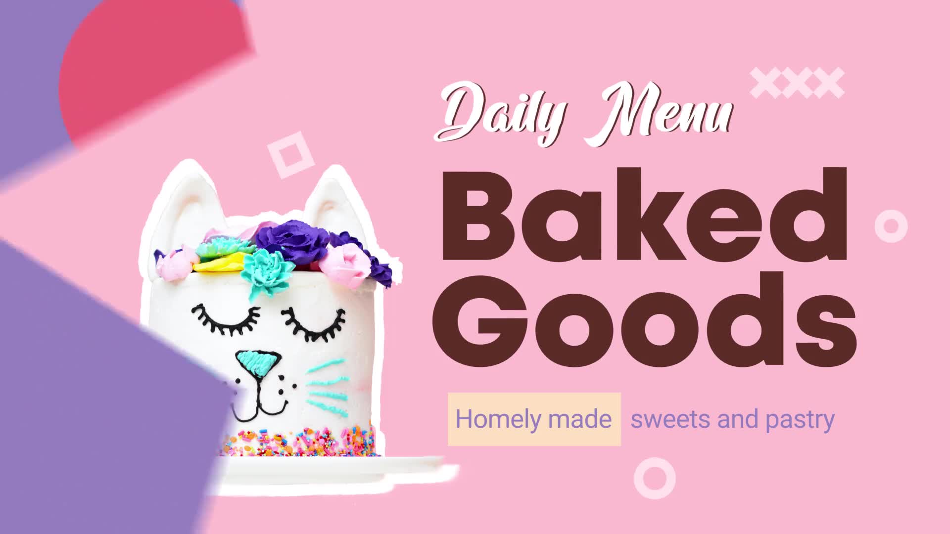 Baked Goods Menu | After Effects Videohive 32527930 After Effects Image 2