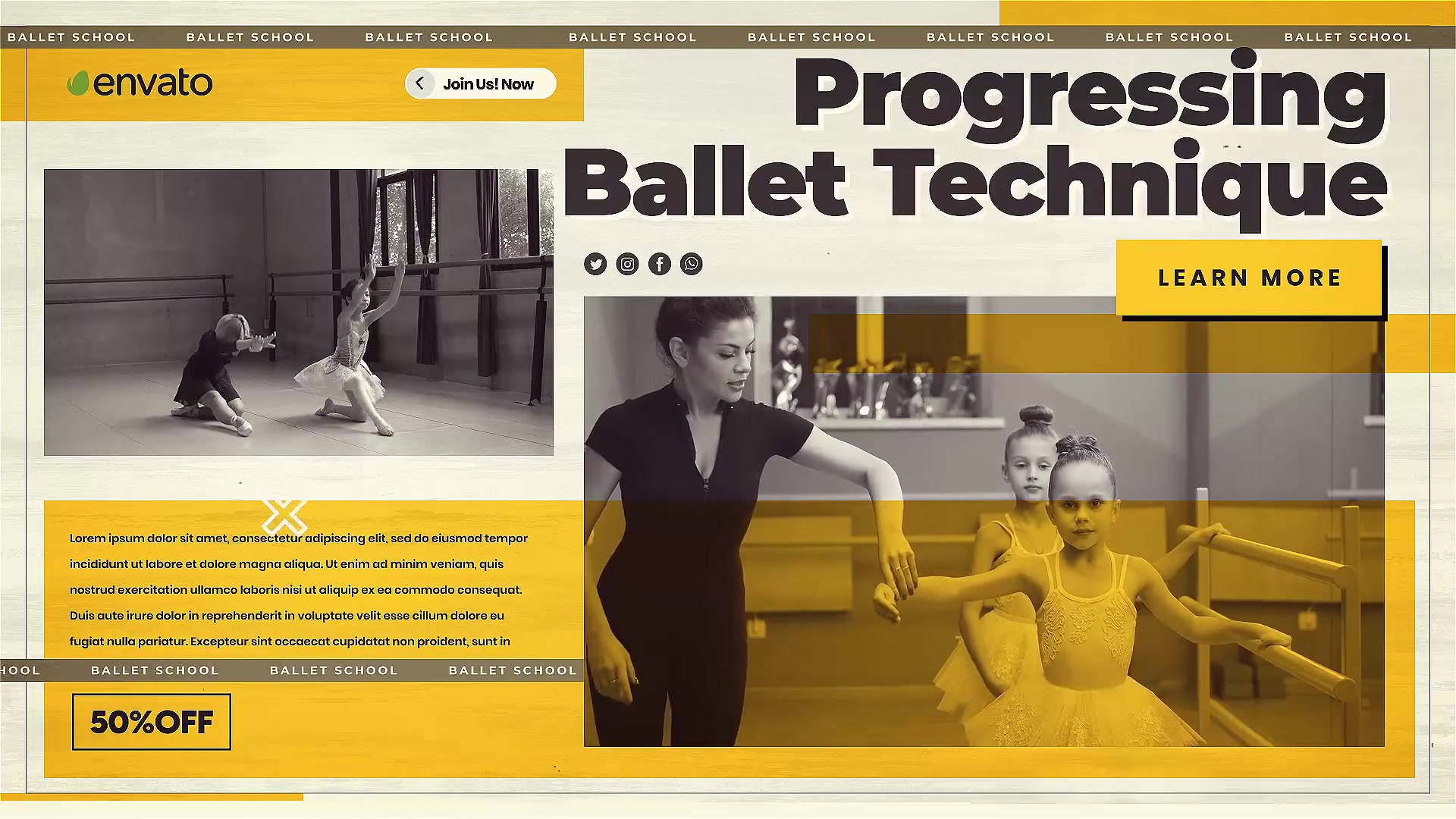 Ballet School and Dance Studio Videohive 38884421 After Effects Image 4