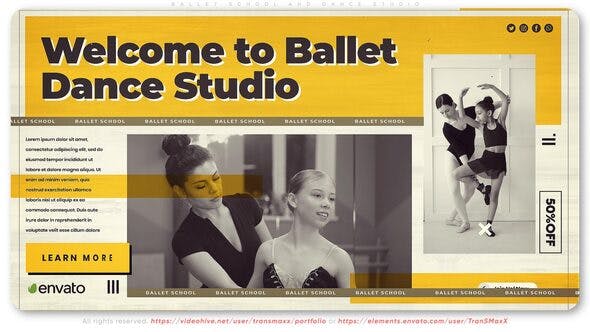 Ballet School and Dance Studio - Download 38884421 Videohive