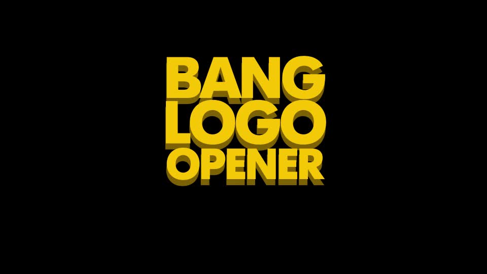 Bang Logo Opener - Download Videohive 14723487