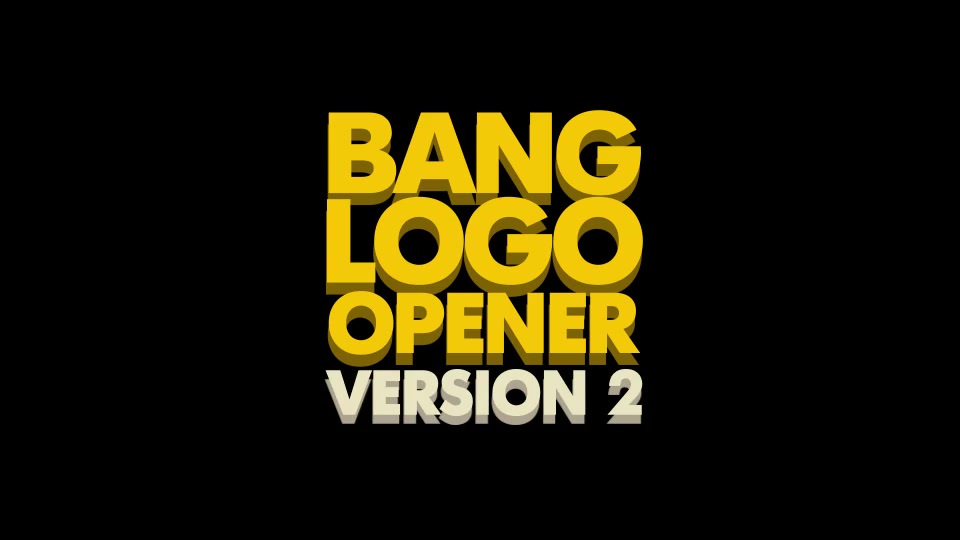 Bang Logo Opener - Download Videohive 14723487
