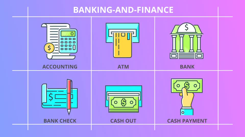 Banking And Finance Animated Icons - Download Videohive 20763046