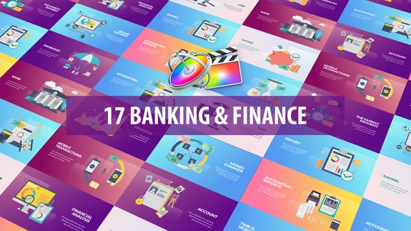 Banking and Finance Animation | Apple Motion & FCPX - 28222685 Videohive Download