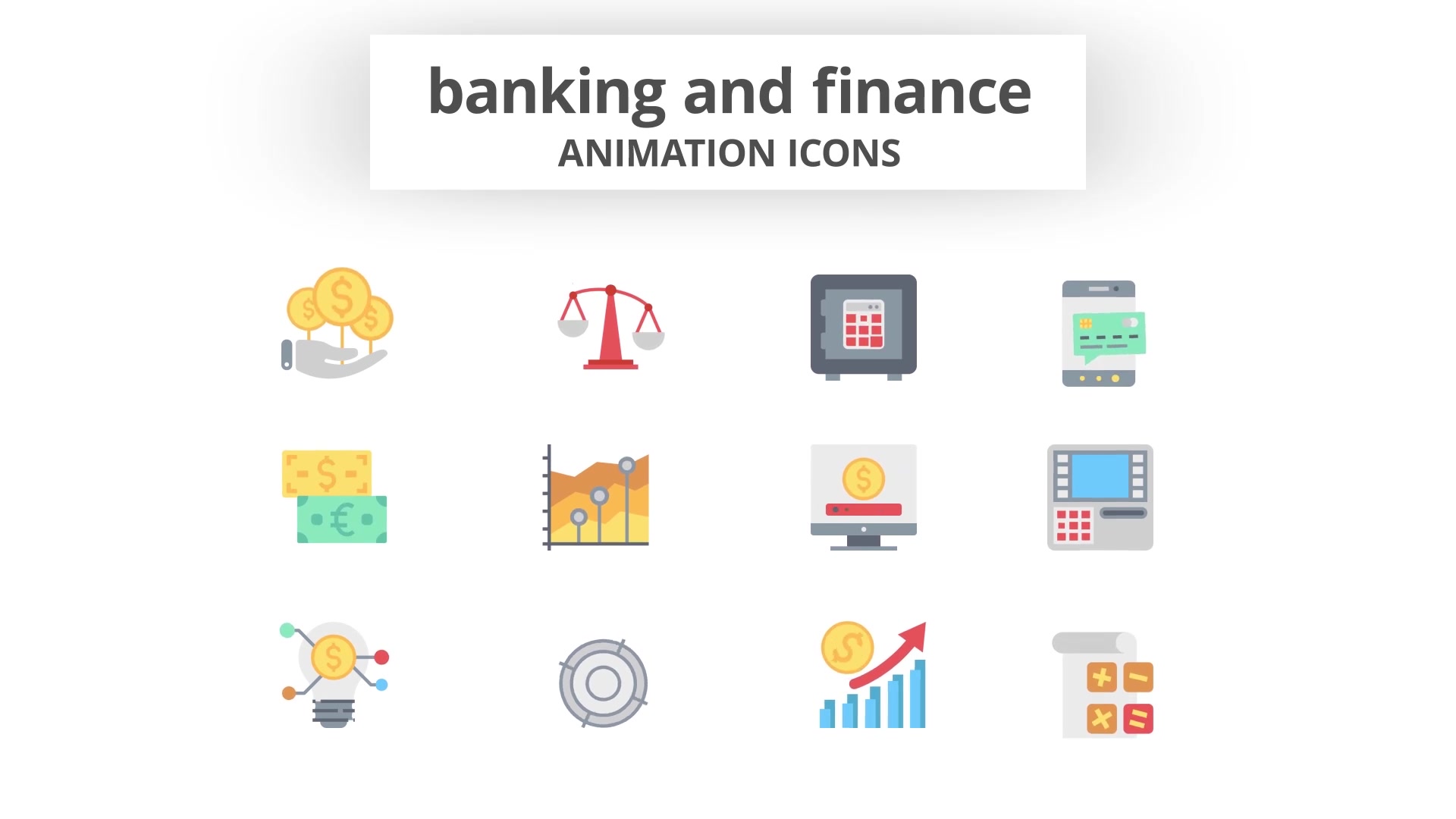 Banking and Finance Animation Icons (MOGRT) Videohive 26754809 Premiere Pro Image 7