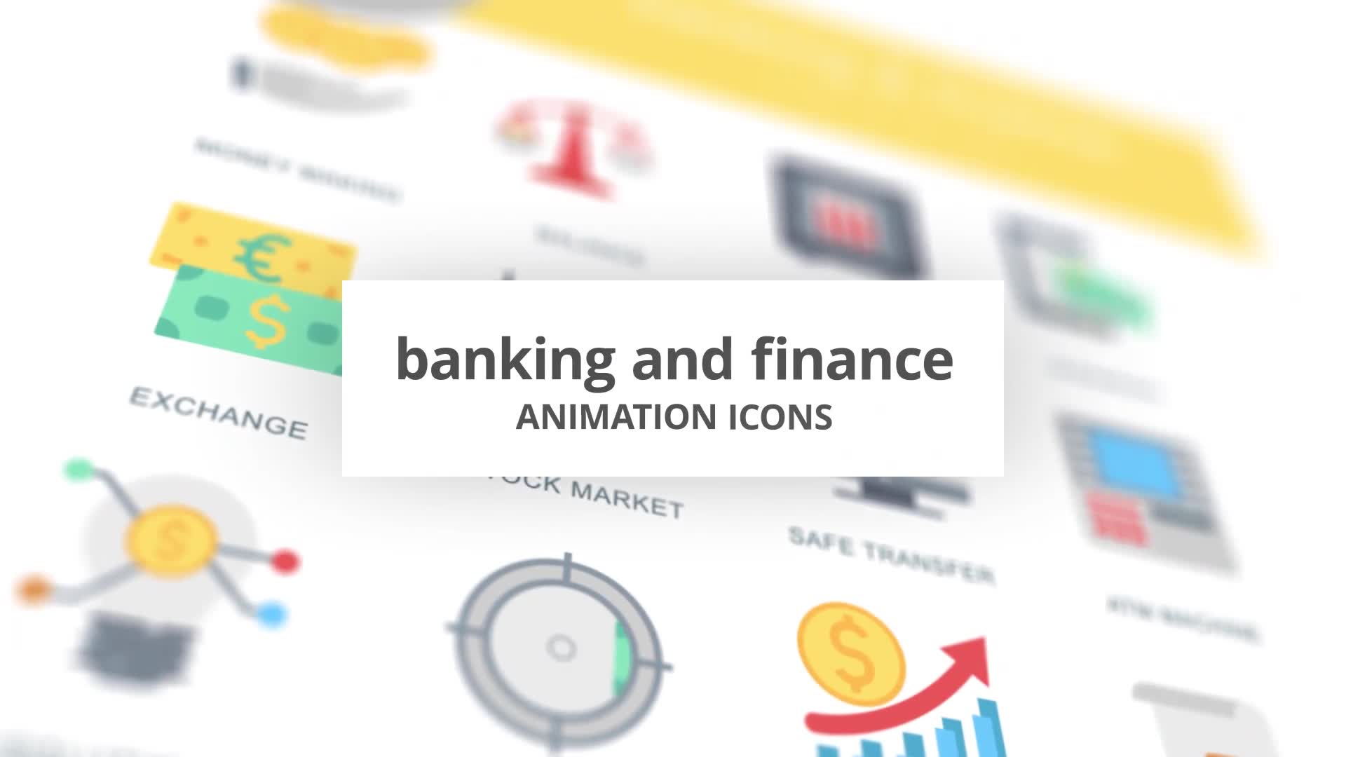 Banking and Finance Animation Icons Videohive 26634248 After Effects Image 1